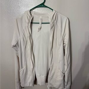 Lululemon Athletica Cream Zip-Up Jacket
